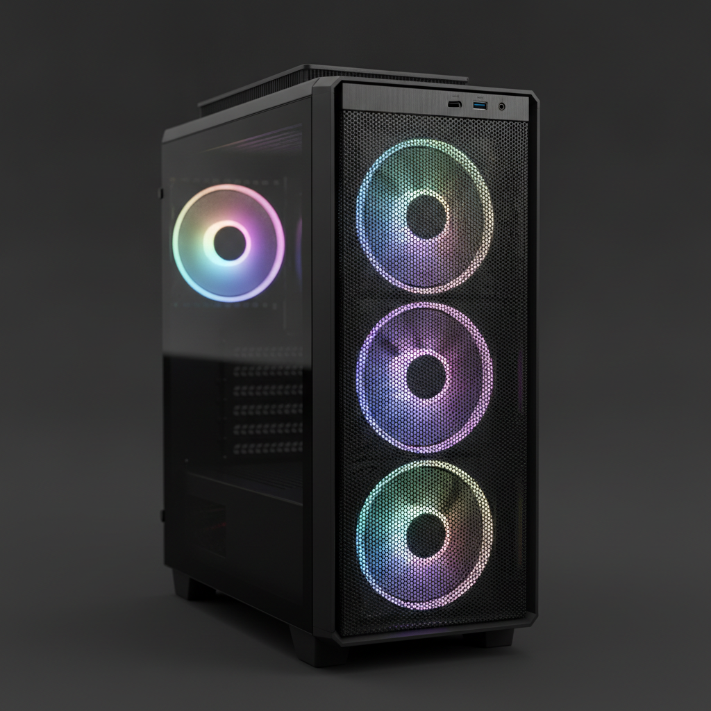 Корпус Cougar MG140 AIR RGB (Black) (MG140 AIR RGB (Black)) Без БП — Mini-Tower корпус для компактних систем