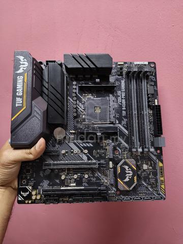 Материнская плата ASUS TUF GAMING B450M-Plus II (TUF GAMING B450M-PLUS II) (Socket AM4, AMD B450, Micro-ATX) — Micro-ATX форм-фактор для компактных систем