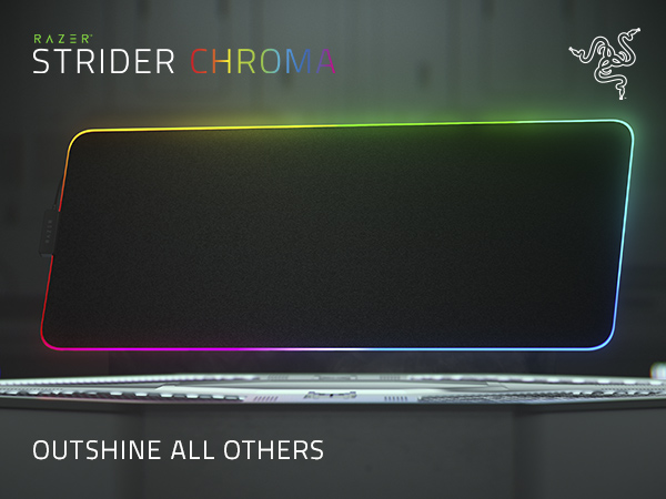 Игровая поверхность Razer Strider Chroma Black (RZ02-04490100-R3M1) — Размеры игровой поверхности 900х370 мм