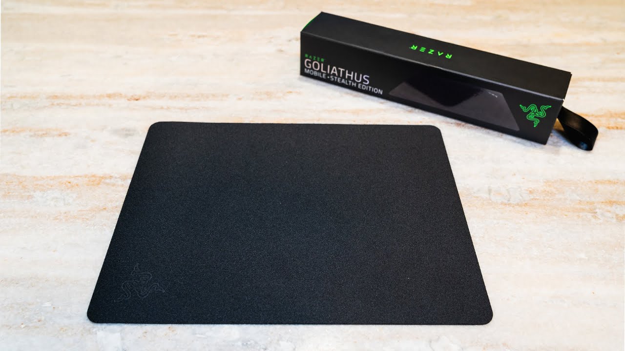 Игровая поверхность Razer Goliathus Mobile Stealth Edition Black (RZ02-01820500-R3M1) — Компактные размеры 270х215 мм для мобильности
