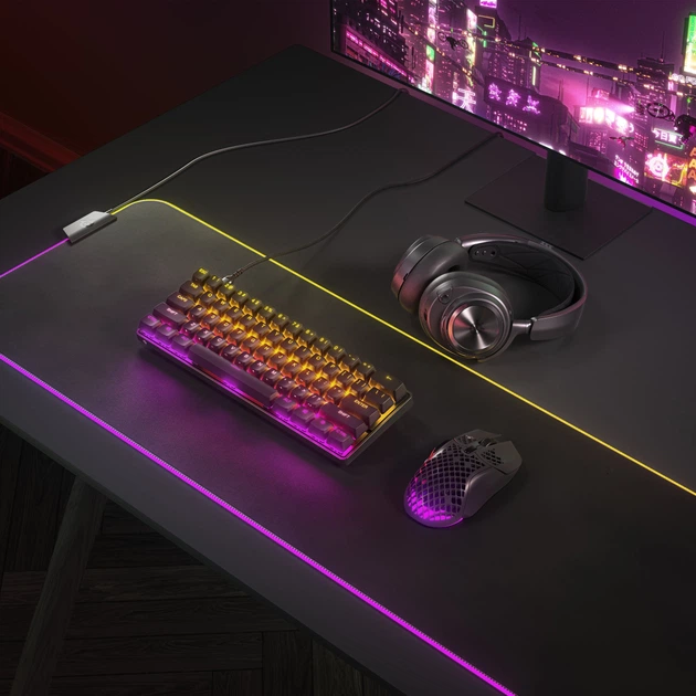 Клавіатура SteelSeries Apex Pro Mini RGB OmniPoint Switches Wireless Black (64842) — Магнітні клавіші для точного натискання