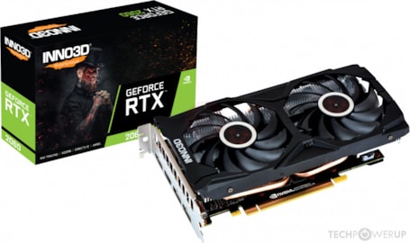 Видеокарта Inno3D RTX 2060 8Gb Super Twin X2 (M206S2-08D6-1710VA15L) (GDDR6, 256 bit, PCI-E v3.0) Б/у — Частота ядра 1785 МГц для высокой производительности
