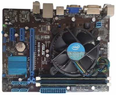 Материнская плата ASUS H61M-K (H61M-K) (Socket 1155, Intel H61, Micro-ATX) Б/у — Socket 1155: совместимость с процессорами Intel
