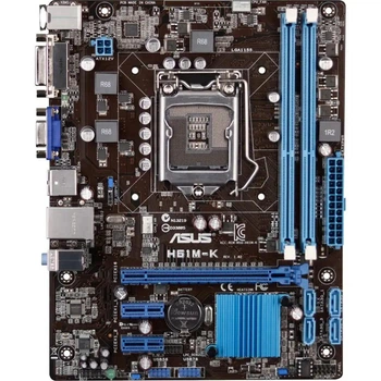 Материнская плата ASUS H61M-K (H61M-K) (Socket 1155, Intel H61, Micro-ATX) Б/у