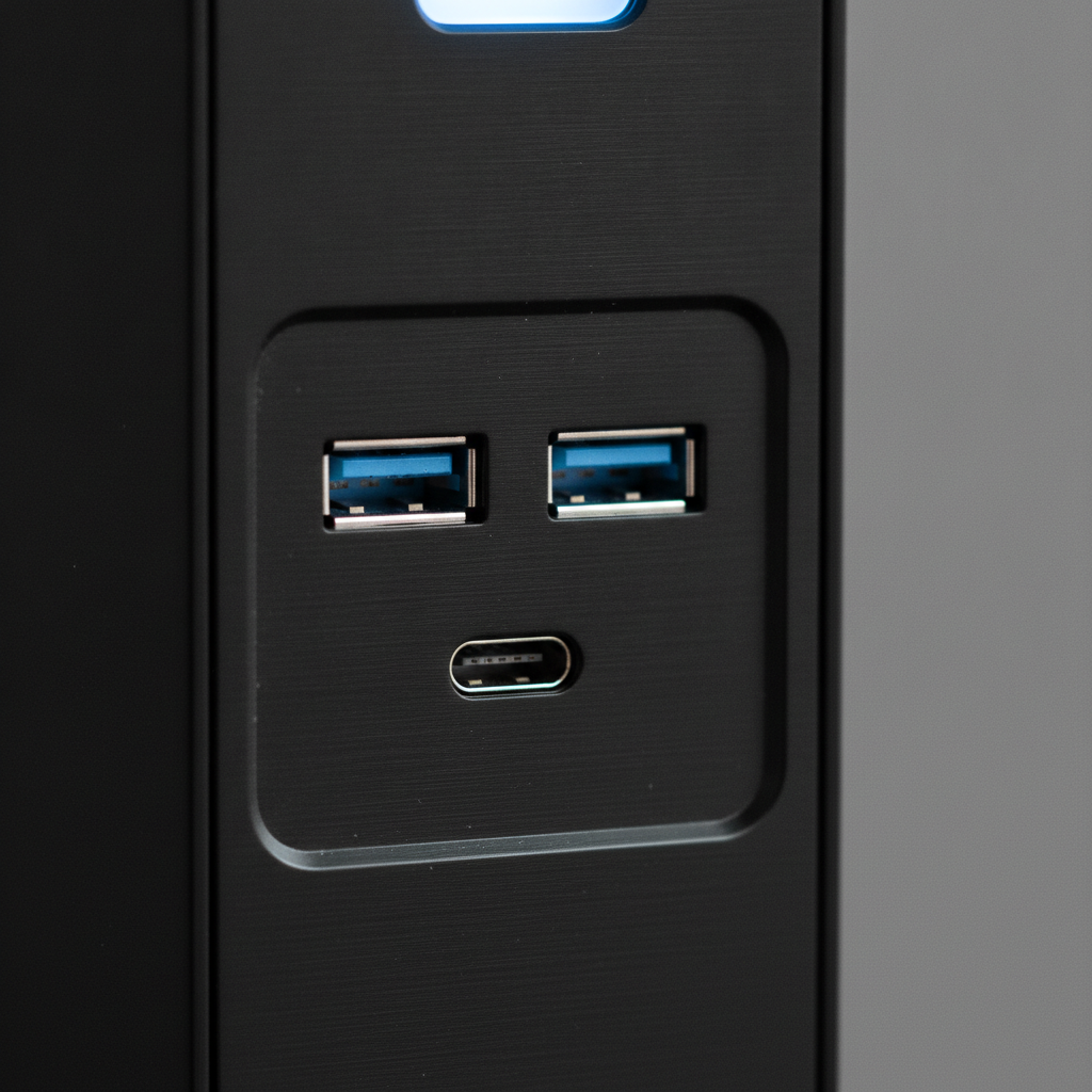 Корпус GIGABYTE Aorus C500 GLASS (GB-AC500G ST) — Інтерфейси USB 3.0 та Type-C для швидкого підключення