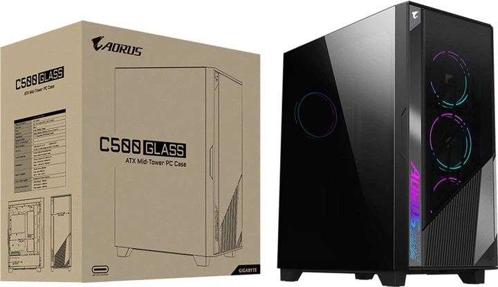 Корпус GIGABYTE Aorus C500 GLASS (GB-AC500G ST)