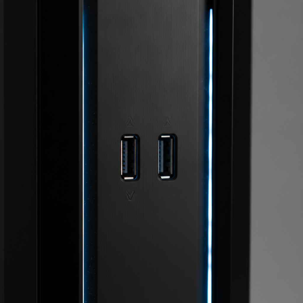 Корпус GIGABYTE AORUS C700 Glass без БП Black (GB-AC700G) — Порти USB 3.1 і USB Type-C для підключення пристроїв