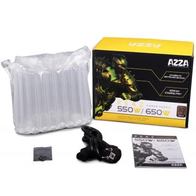 Блок питания AZZA 550W (PSAZ-550W) — Мощность 550 Вт для стабильной работы системы