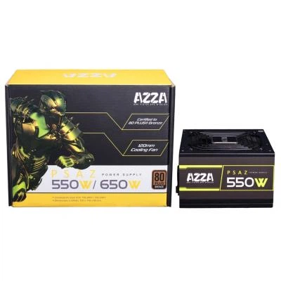 Блок питания AZZA 550W (PSAZ-550W) — Вентилятор 120 мм для эффективного охлаждения