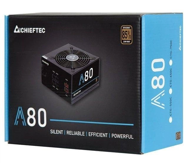 Блок питания Chieftec A80 750W (CTG-750C) — Форм-фактор ATX для совместимости корпусов