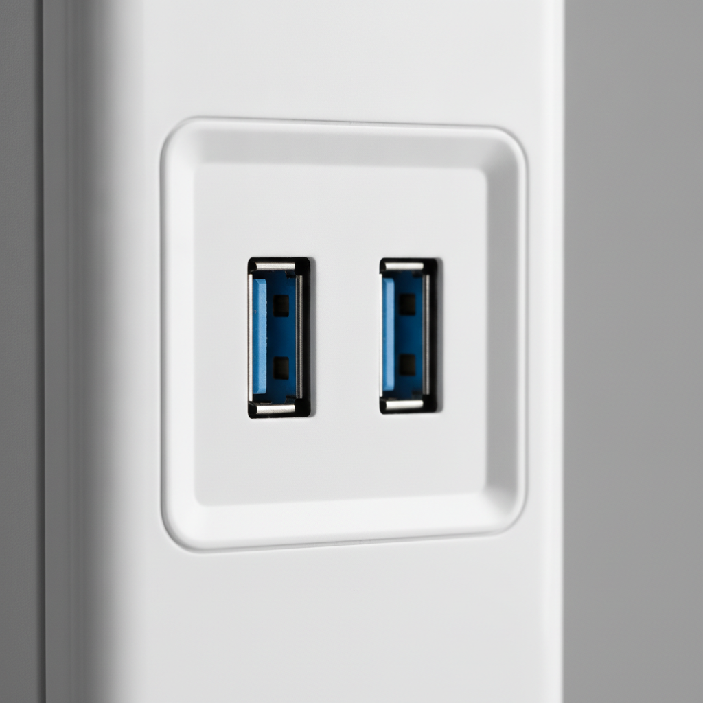 Корпус Darkflash DK352 white (DK352 white) — Порты USB 3.0 для быстрого подключения