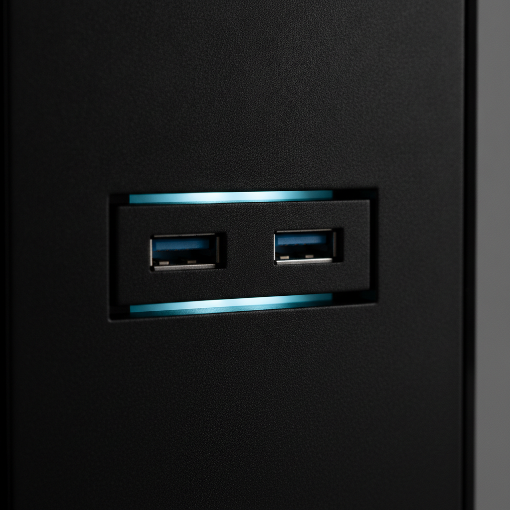 Корпус Darkflash DLX22 NEO black (DLX22 NEO black) — Два порти USB 3.0 для швидкого підключення