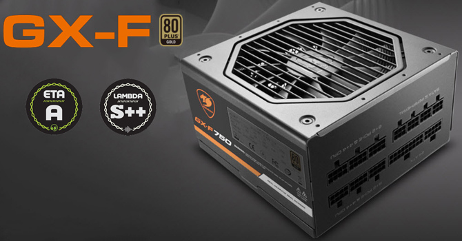Блок питания Cougar 750W (GEX 750) — Сертификация 80 PLUS Gold для энергоэффективности