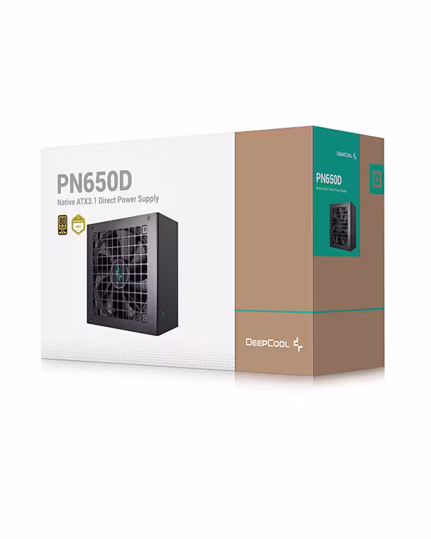 Блок живлення Deepcool PF600 600W (R-PF600D-HA0B-EU) — Сертифікація 80 PLUS для енергоефективності