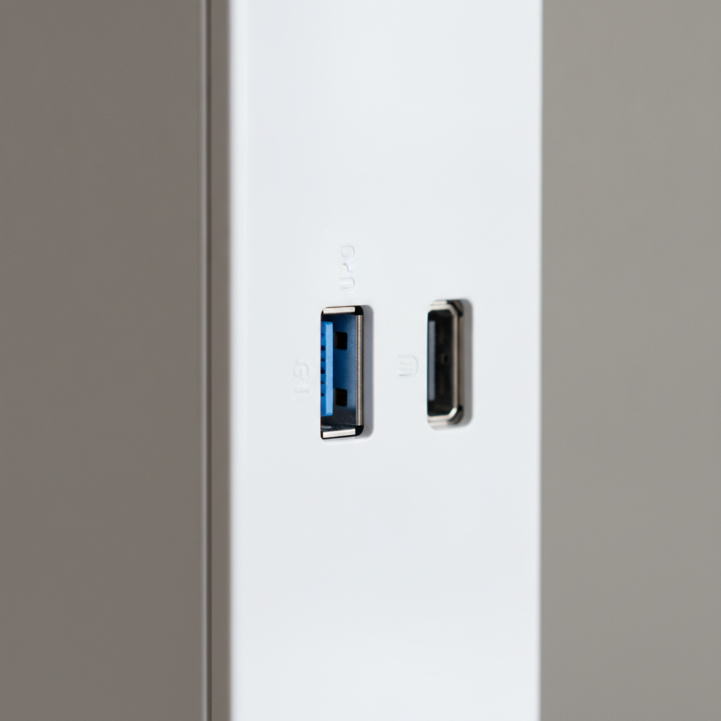 Корпус GameMax Spark Pro Full White (Spark Pro Full White) — Интерфейсы USB 3.0 и Type-C для быстрого подключения