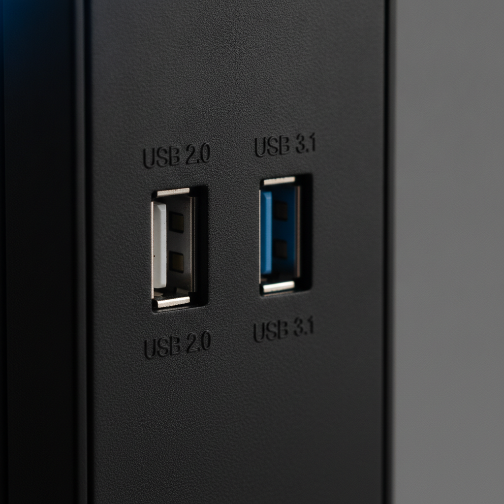 Корпус GameMax Cyclops BR (Cyclops BR) — Інтерфейси USB 2.0 і USB 3.1 на передній панелі