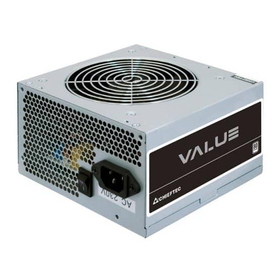 Блок питания Chieftec Chiefteс 600W VALUE White Bulk (APB-600B8) — Сертификация 80 PLUS White для энергоэффективности