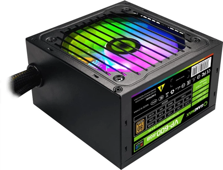 Блок питания GameMax VP-600-RGB 600W (VP-600-RGB) — Форм-фактор ATX для совместимости корпусов