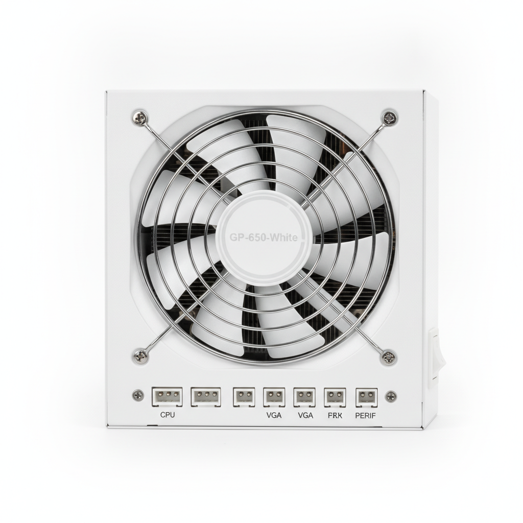 Блок живлення GameMax GP-650-White 650W (GP-650-White) — Активне охолодження для ефективного тепловідведення