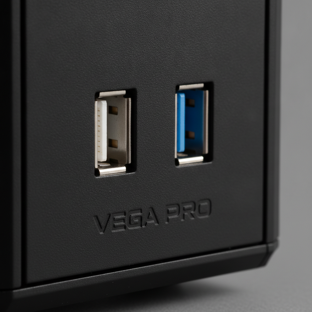 Корпус GameMax Vega Pro (VEGA PRO GY) — Порти USB 2.0 і 3.0 для швидкого підключення