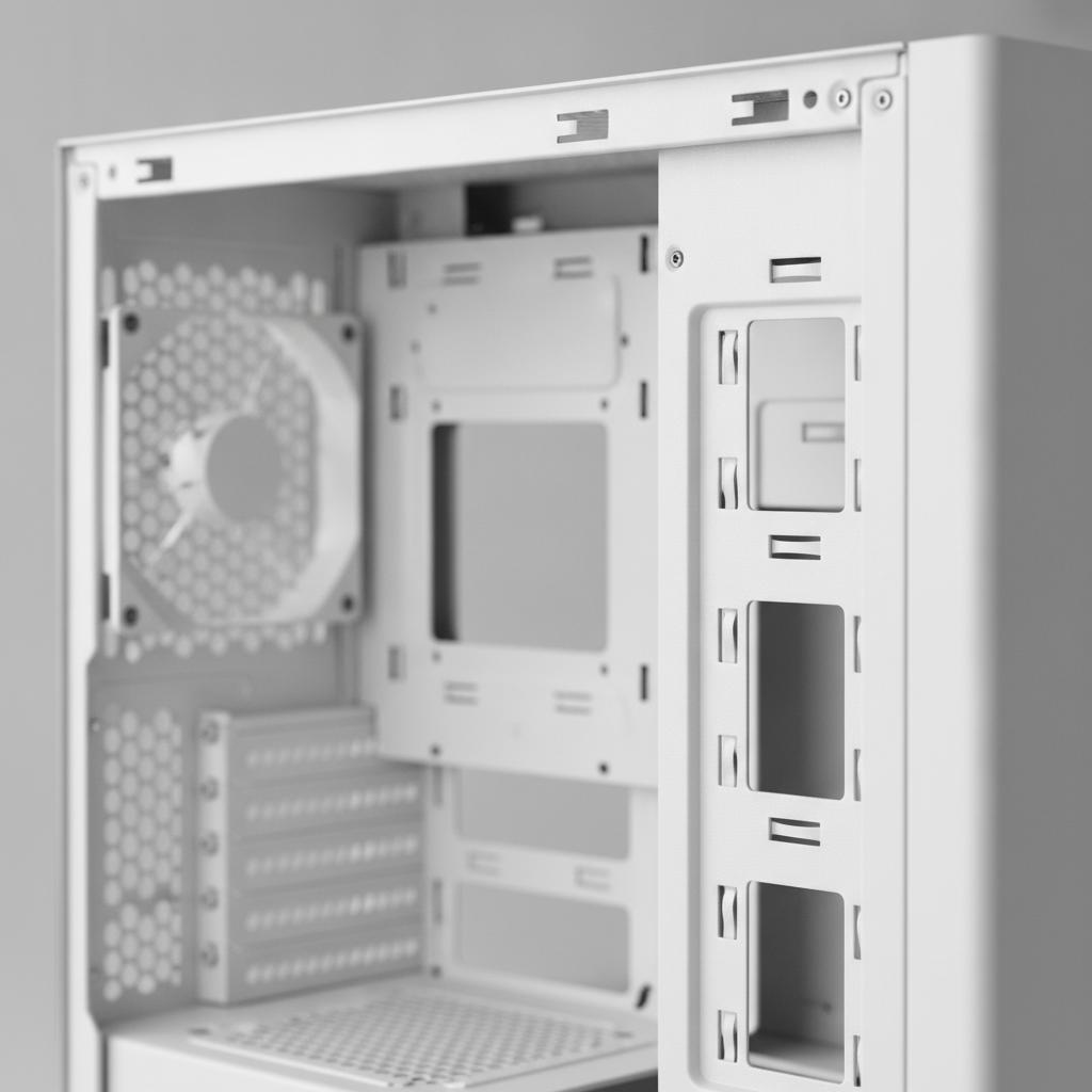 Корпус Vinga Pillar White (Pillar White) — Midi-Tower корпус із просторим внутрішнім простором