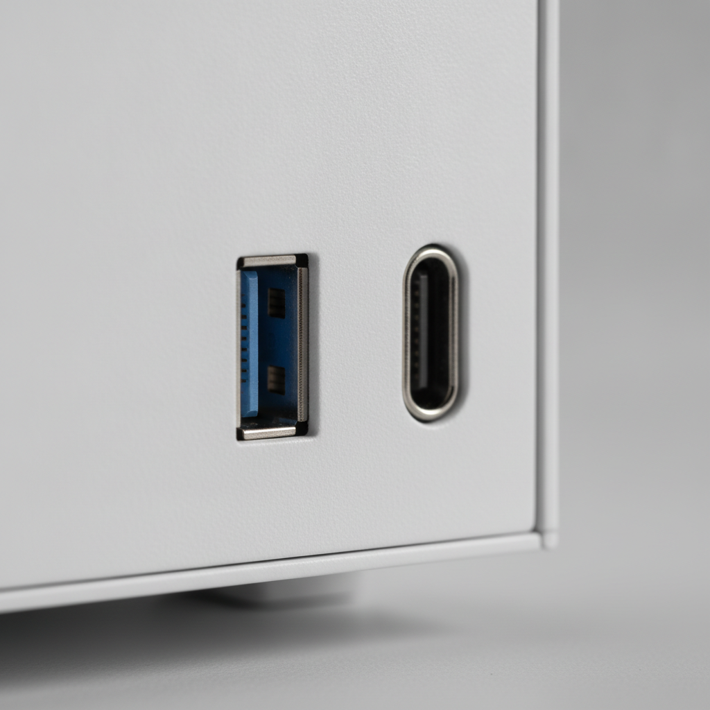 Корпус Vinga Pillar White (Pillar White) — Интерфейсы USB 3.0 и USB Type-C для быстрого подключения