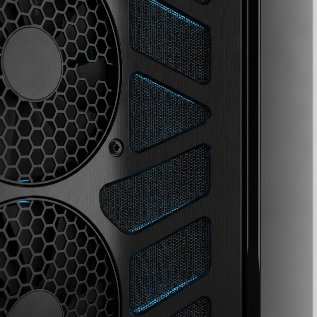 Корпус Vinga Pillar Black (Pillar Black) — Ігровий корпус із продуманою вентиляцією