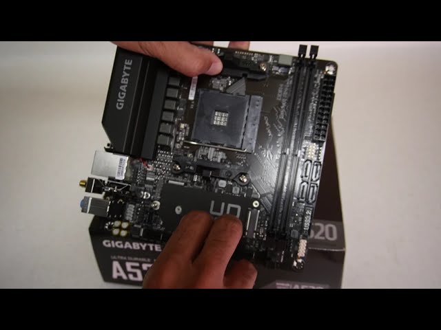 Материнская плата GIGABYTE A520I AC (A520I AC) (Socket AM4, AMD A520, Mini-ITX) — Основные разъёмы питания 24+8 для стабильности системы