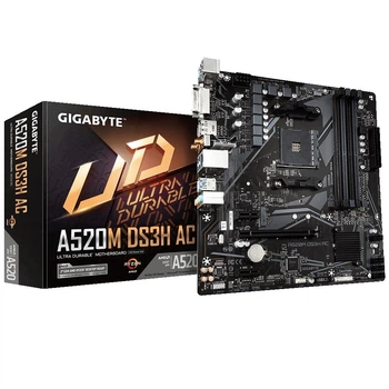 Материнська плата GIGABYTE A520I AC (A520I AC) (Socket AM4, AMD A520, Mini-ITX)