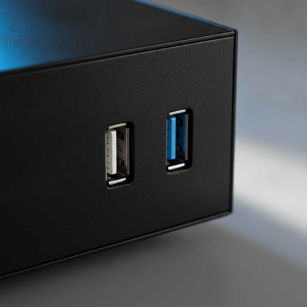 Корпус QUBE BOREY Black (BOREY_F5NU3) — Інтерфейси USB 2.0 та USB 3.0 для підключення пристроїв