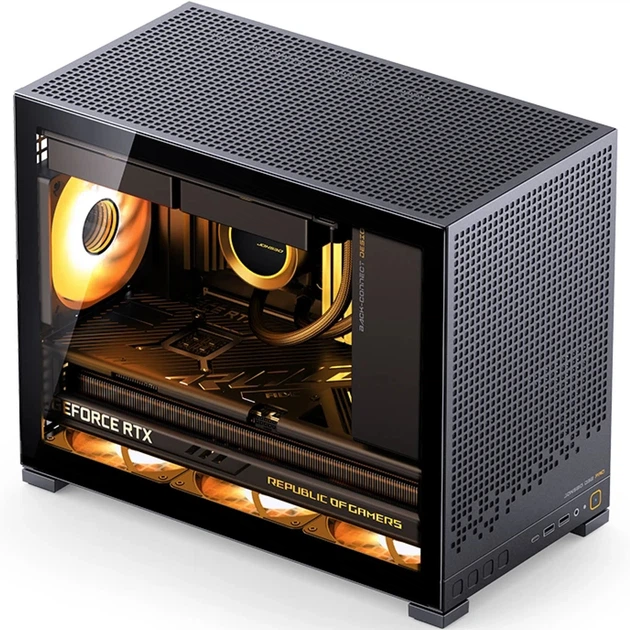 Корпус Jonsbo D31 MESH Black (D31 MESH Black) — Корпус зі сталі та загартованого скла