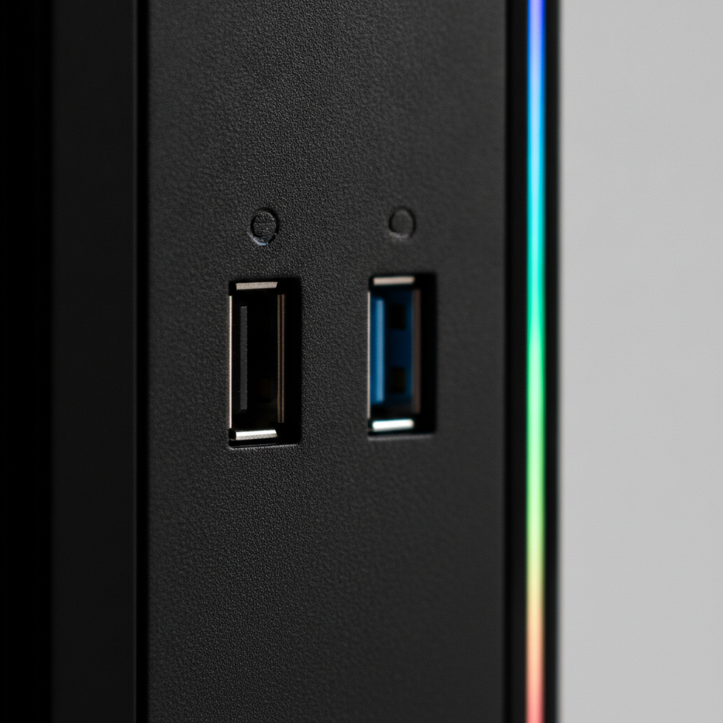 Корпус Cougar Airface RGB Black (Airface RGB Black) — Порти USB 2.0 та USB 3.0 для підключення