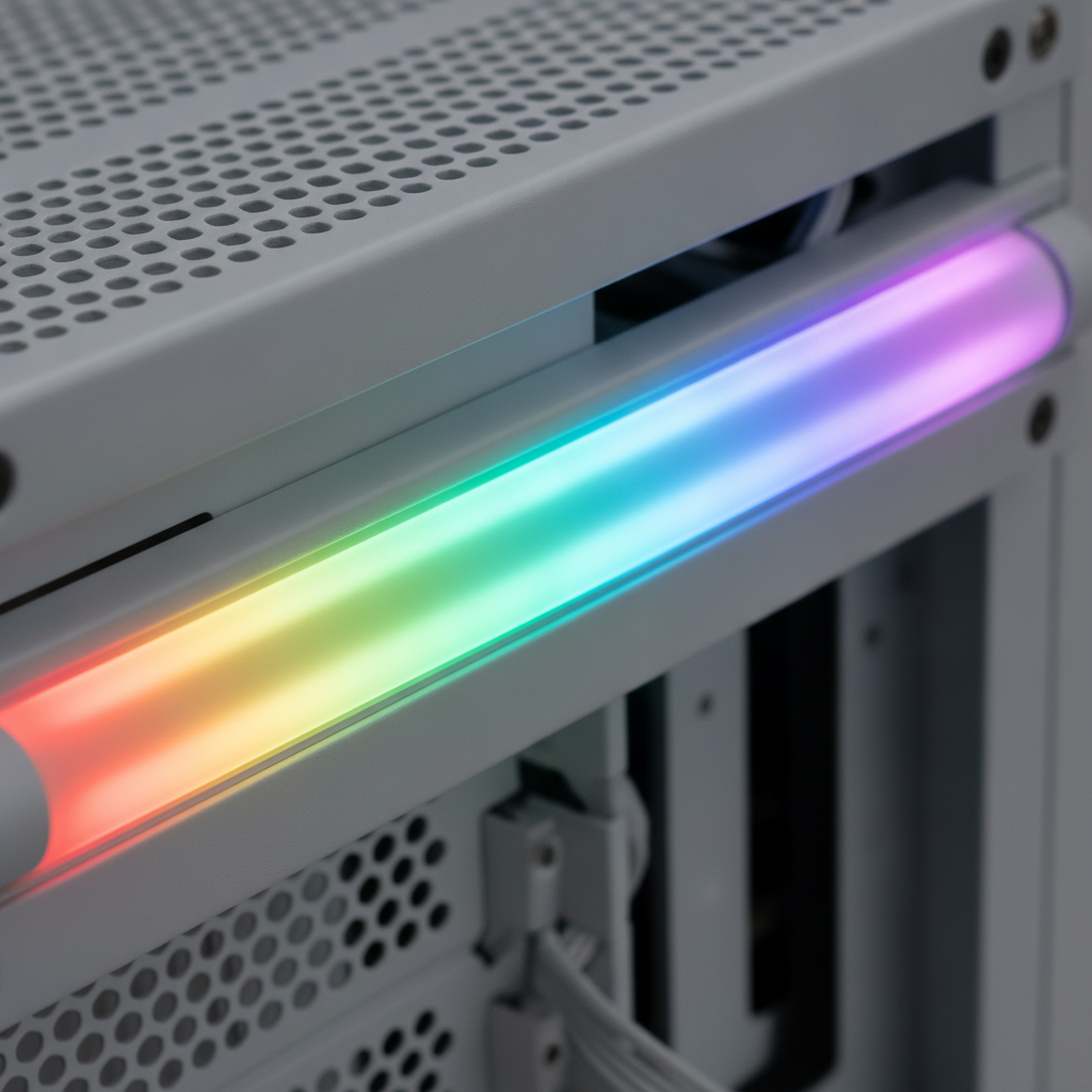 Корпус Cougar Airface RGB White (CGR-5ZD1W-AIR-RGB) — RGB-подсветка для игровой атмосферы