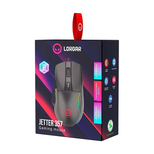 Миша Lorgar Jetter 357 (LRG-GMS357) — RGB підсвітка для яскравого дизайну