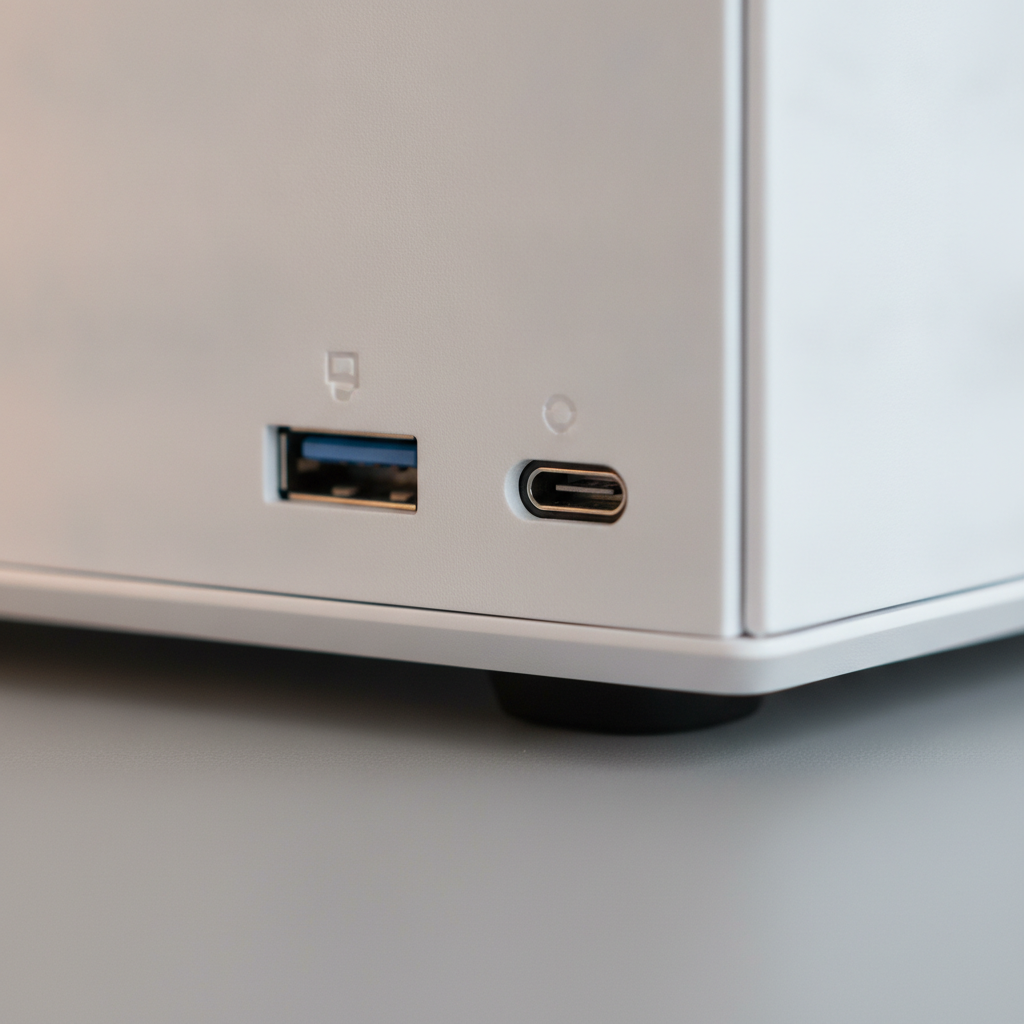 Корпус Hyte Y60 White (CS-HYTE-Y60-WW) — Интерфейсы USB 3.0 и USB Type-C для быстрого подключения