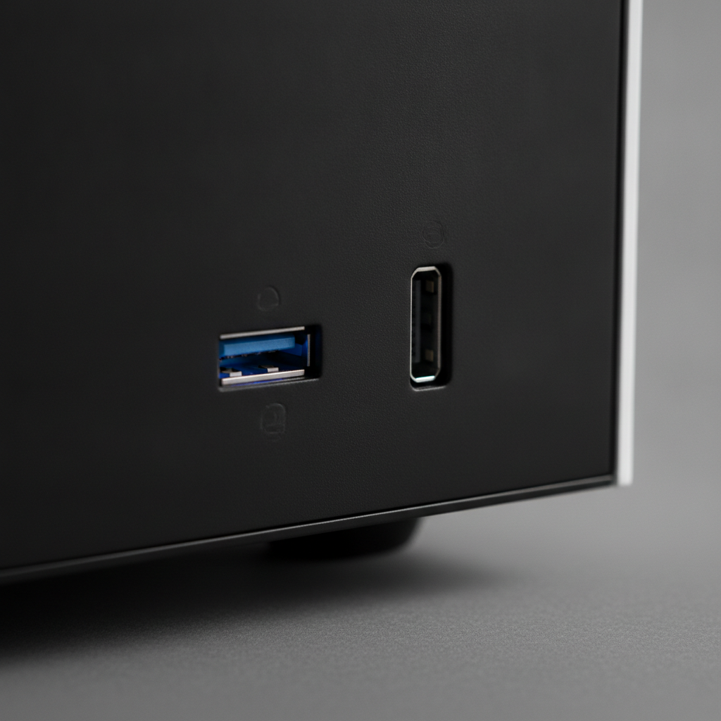 Корпус Hyte Y40 Black-White (CS-HYTE-Y40-BW) — Интерфейсы USB 3.0 и USB Type-C для быстрого подключения