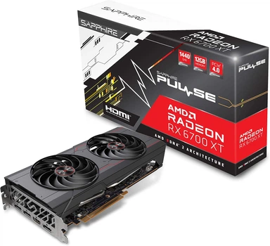 Видеокарта Sapphire AMD Radeon RX 6700 XT 12Gb Nitro+ OC (11306-01) (GDDR6, 192 bit, PCI-E v4.0) Б/у — Объем видеопамяти 12 Гб для игр и графики