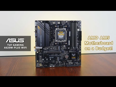 Материнська плата ASUS TUF GAMING A620M-PLUS WIFI (TUF GAMING A620M-PLUS WIFI) (Socket AM5, AMD A620, Micro-ATX) — Socket AM5: підтримка новітніх процесорів AMD