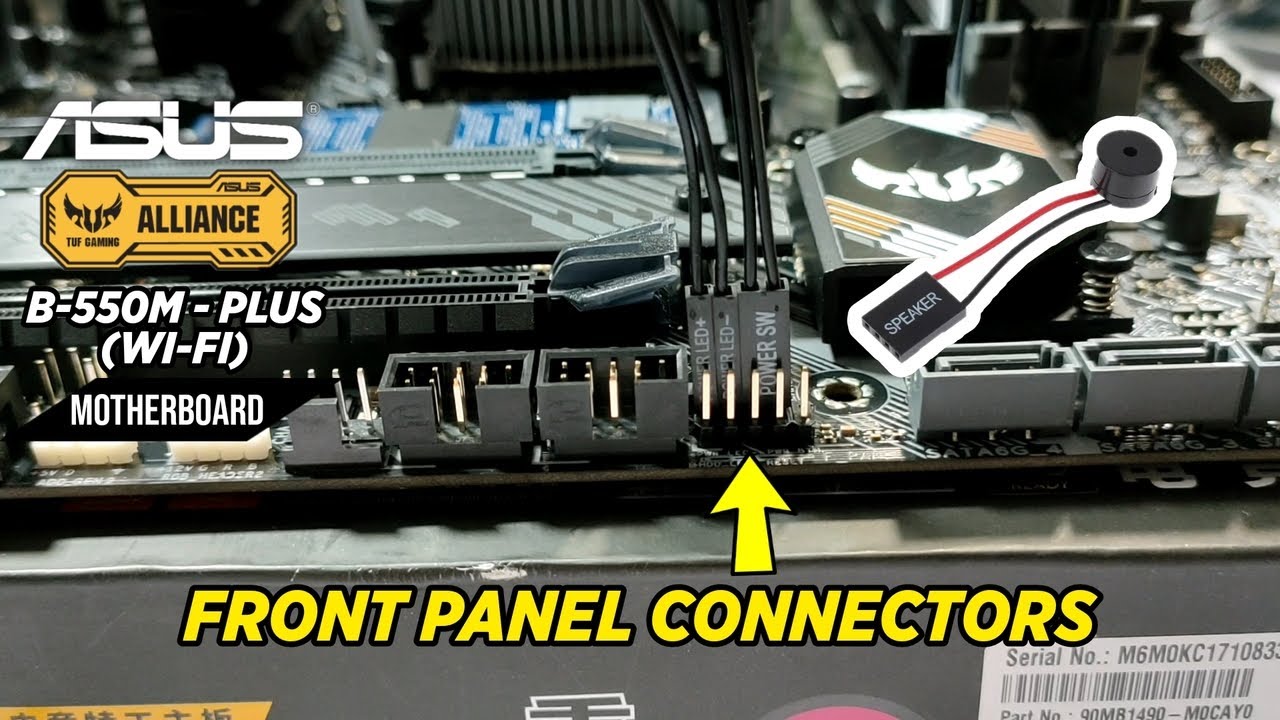 Материнська плата ASUS TUF GAMING A620M-PLUS WIFI (TUF GAMING A620M-PLUS WIFI) (Socket AM5, AMD A620, Micro-ATX) — Основні роз'єми живлення 24+8+4 для стабільності системи