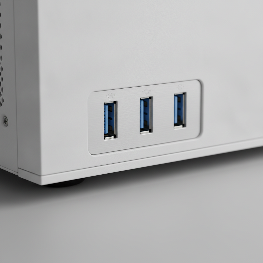 Корпус Cougar Archon 2 Mesh RGB (White) (Archon 2 Mesh RGB (White)) — Порты USB 2.0 и USB 3.0 для подключения устройств