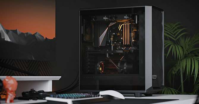 Корпус Fractal Design Meshify 2 Compact Dark TG (FD-C-MES2C-02) — Поддержка форм-факторов ATX, Micro-ATX, Mini-ITX