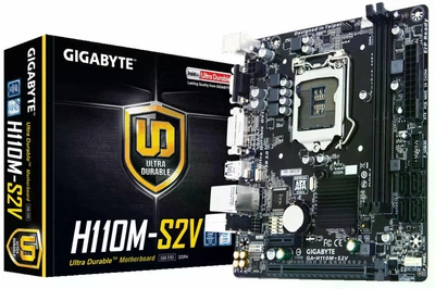 Материнская плата Gigabyte GA-H110M-S2H (GA-H110M-S2H) (Socket 1151, Intel H110, Micro-ATX) Б/у
